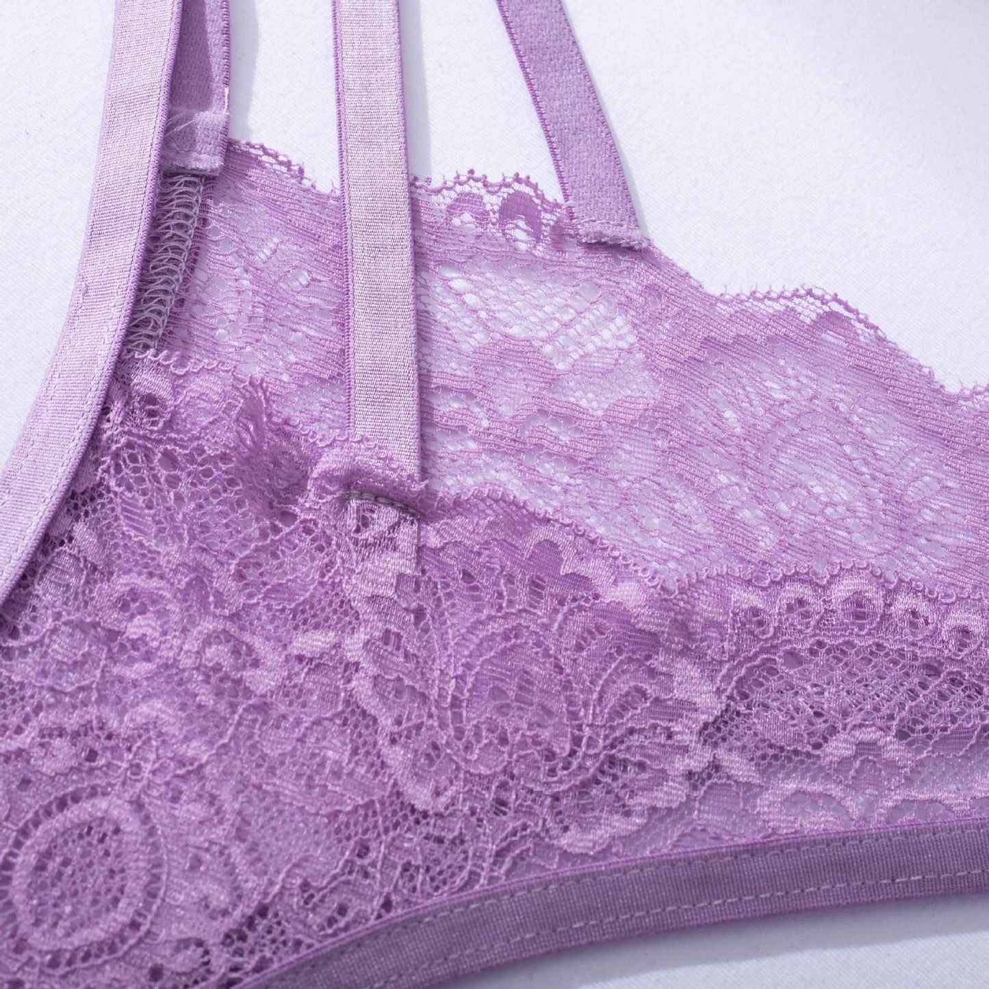Lavender Whisper Sheer Balconette Lingerie Set Panty Details