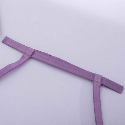 Lavender Whisper Sheer Balconette Lingerie Set waist Details